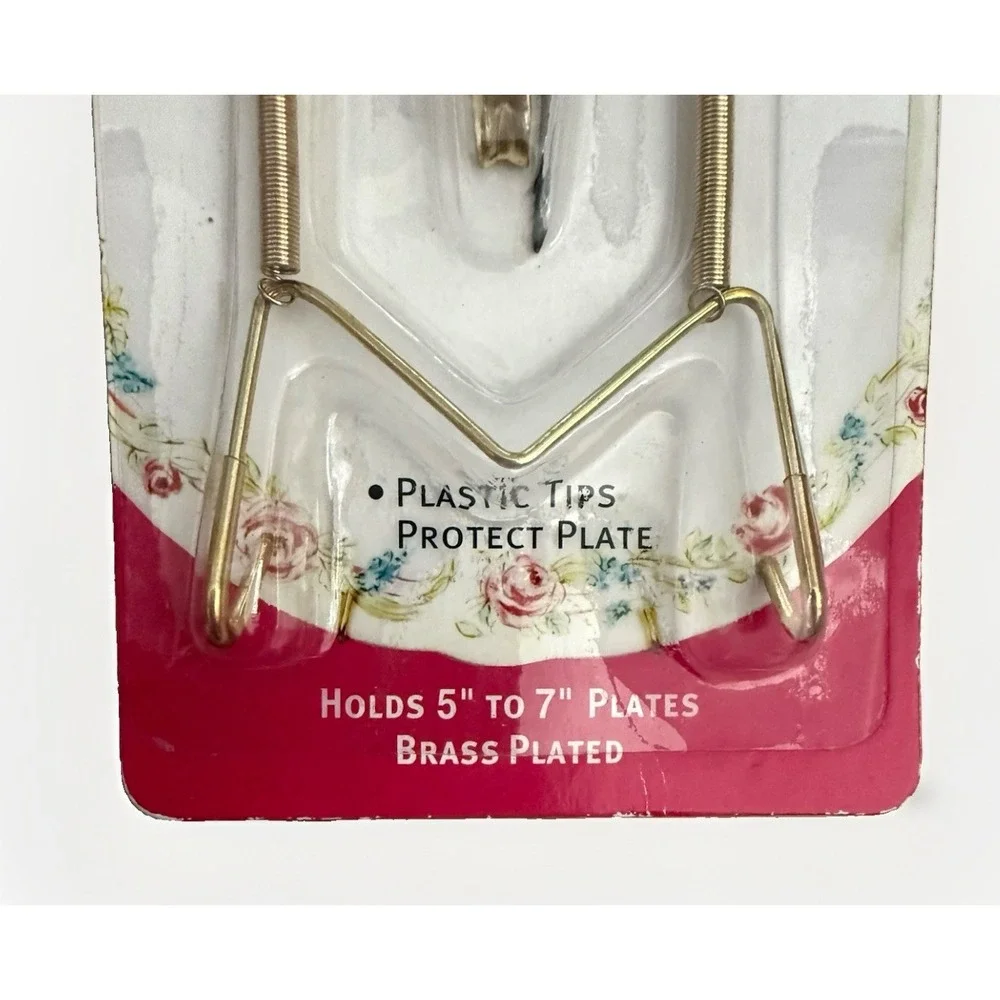 Gold Plate Hanger Brass Plated 5 To 7 Inches Made 2003